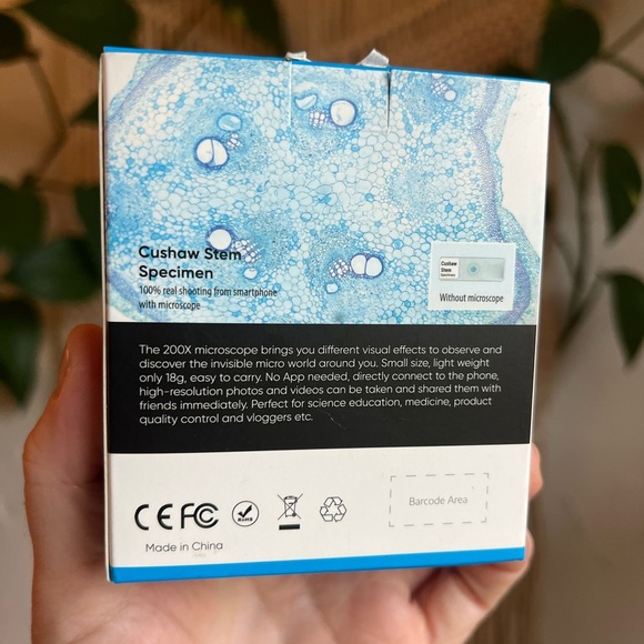 200x Smartphone Microscope with CPL – Clip-On HD Lens Macro Camera Attachment - Picture 6 of 8